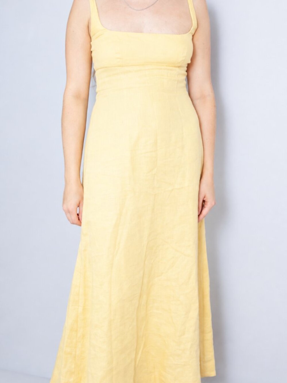 Reformation Sabine 100% Linen Midi Dress - Size 6